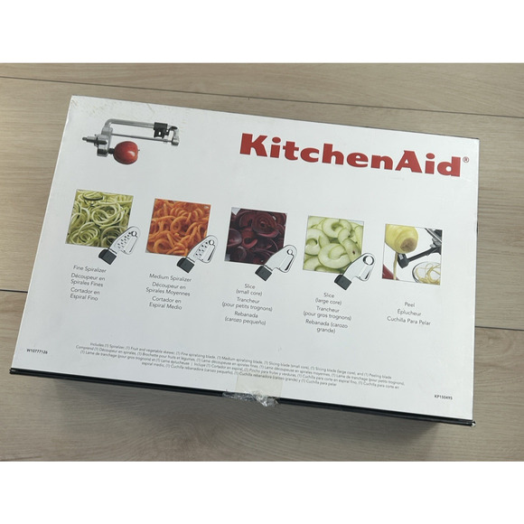 KitchenAid SPIRALIZER, PEEL, CORE & SLICE Attachments 5 Blades KSM1APC KSM2PC - Picture 3 of 7